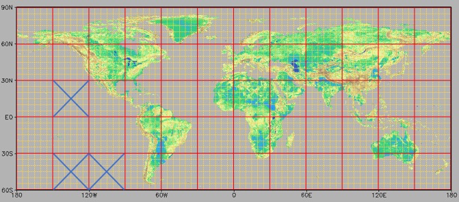 MERIT DEM tiling scheme